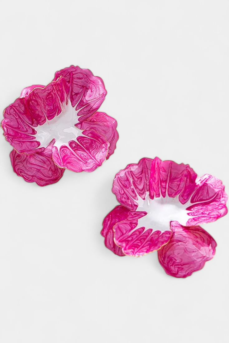 Pendientes Geométricos en Forma de Flor