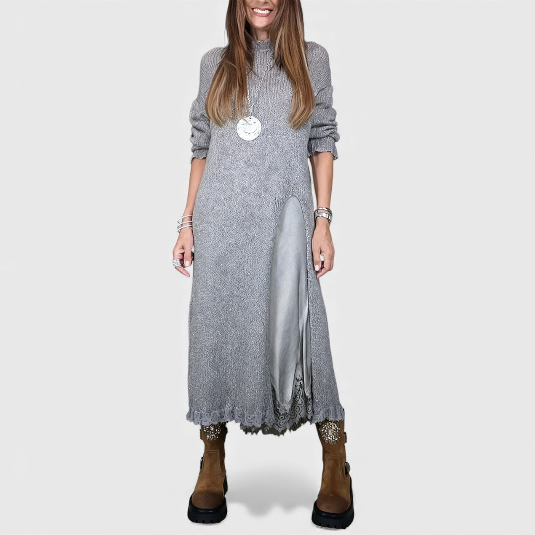 Lena - Completo elegante lungo in maglia