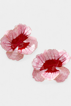 Orecchini a lobo geometrici a forma di fiore