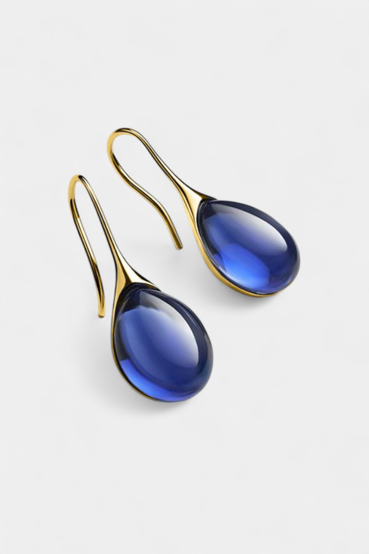 Orecchini in cristallo oro e argento