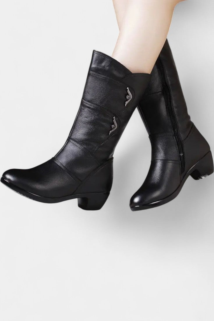 Stivaletti Hadley con zip e soletta imbottita