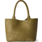 Heritage | Borsa tote artigianale in pelle e lana