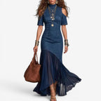 Nicolly - Vestito lungo in jeans