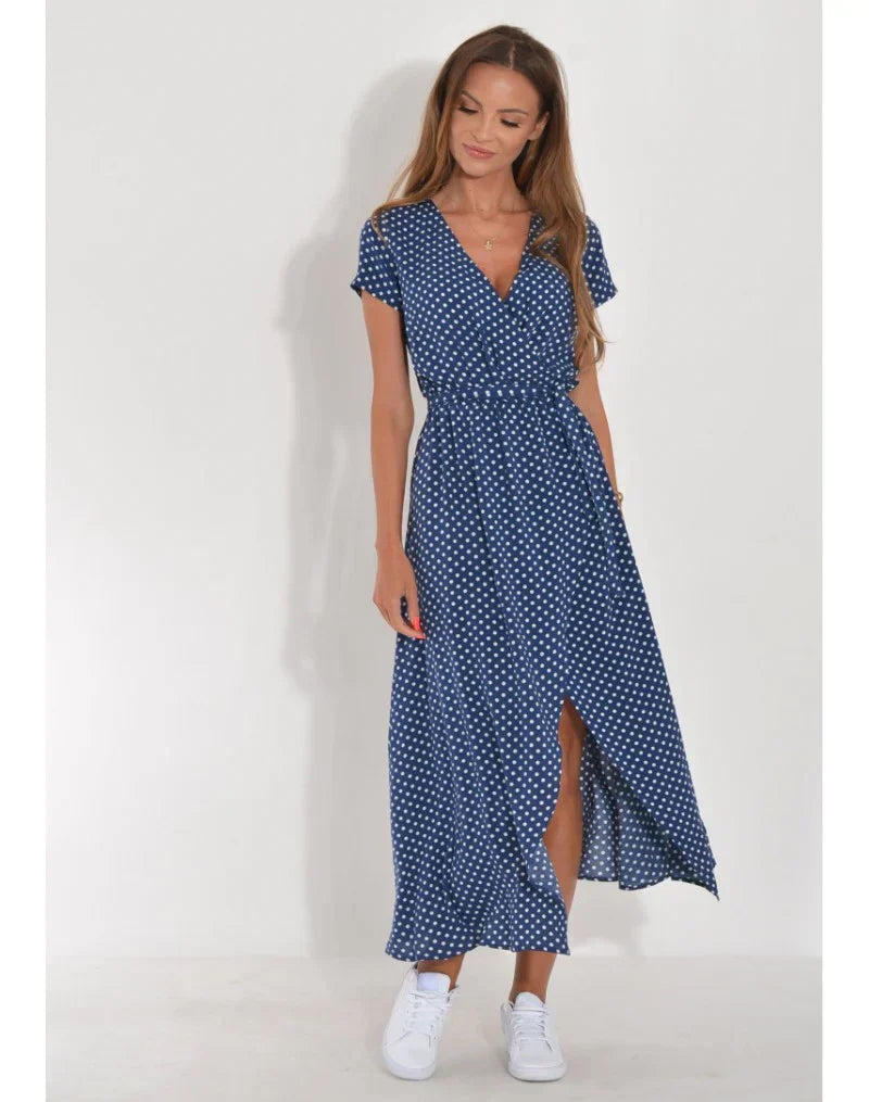 YARA | Elegante vestito con scollo a V incrociato e vestibilità che valorizza la figura