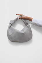 Borsa a Tracolla Media Intrecciata color Salvia
