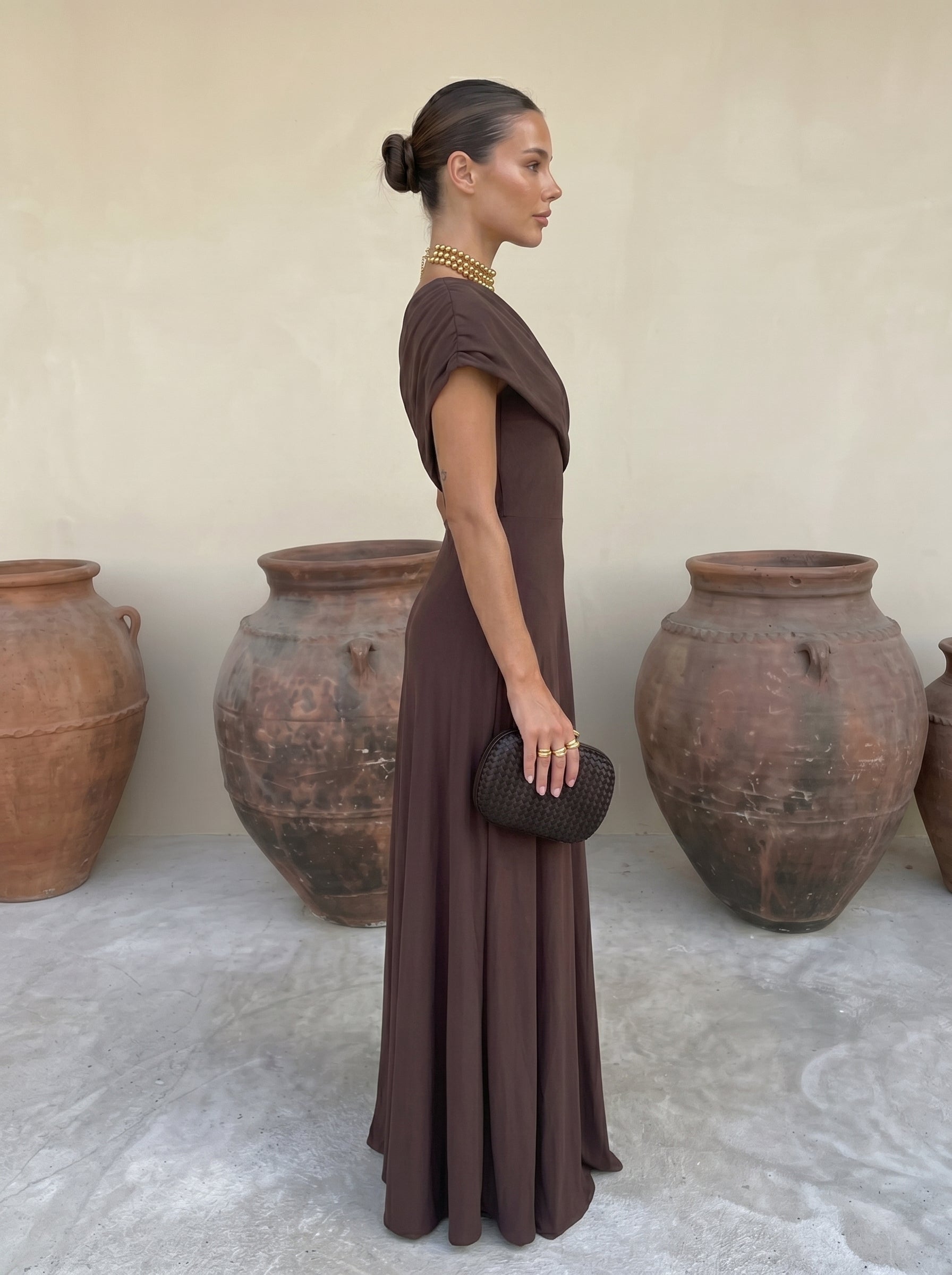 Vestito Toledo in Terracotta