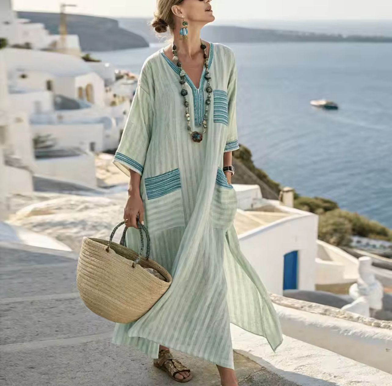 Elegante Mary - Vestito lungo da spiaggia per un look estivo alla moda