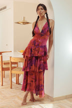 Eva | Abito midi con volant