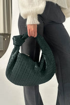 Borsa a Tracolla Media Intrecciata color Salvia