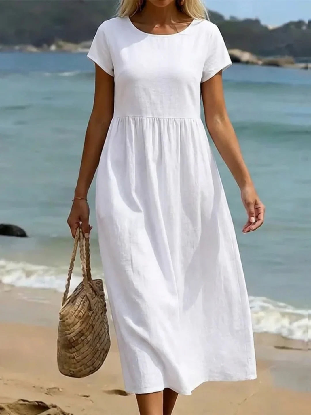Gabriela | Abito midi fluido dall'eleganza intramontabile