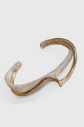 Elegante Bracciale con Opale Bianco e Finitura Dorata