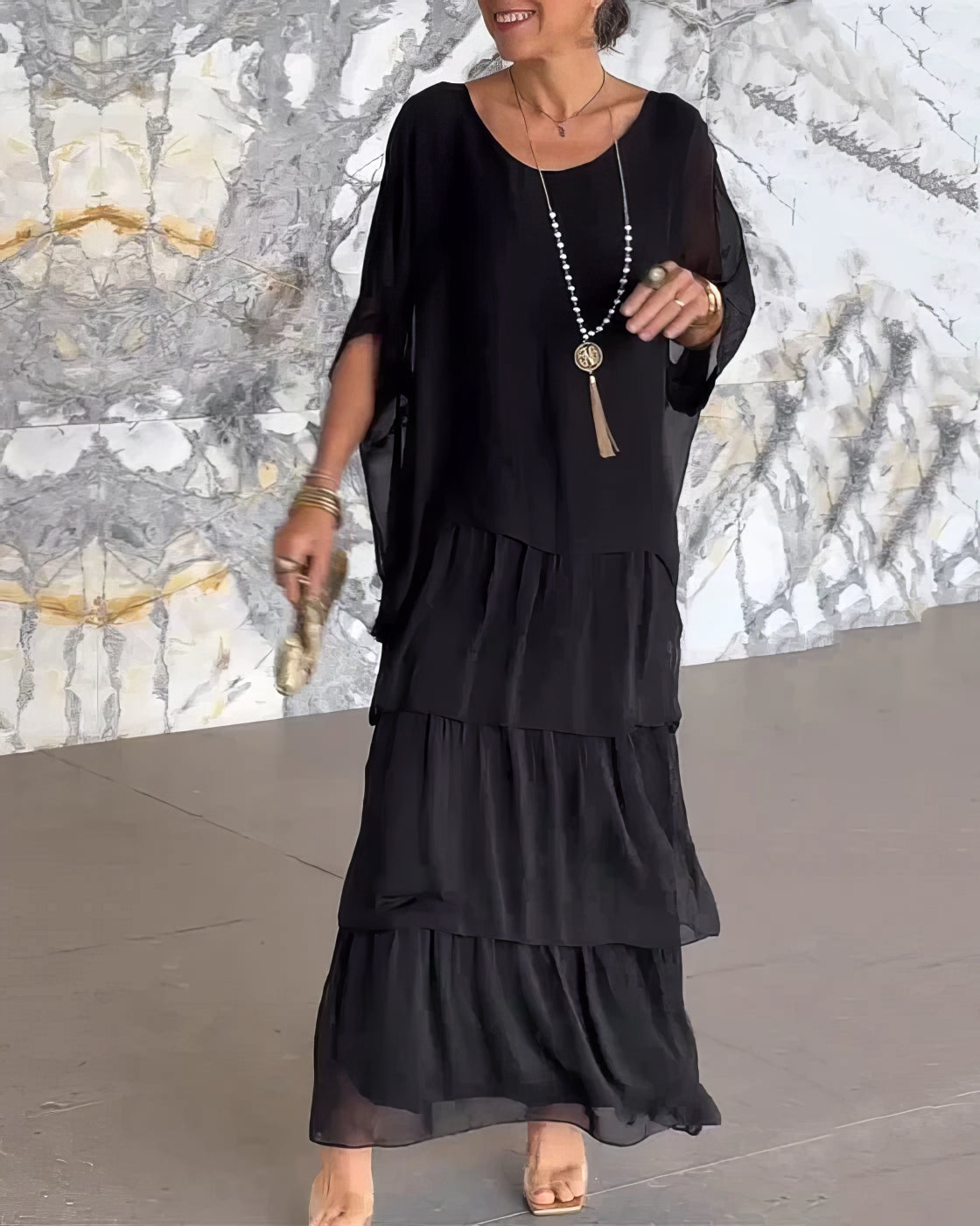 Caroline | Elegante maxi abito, comodo per ogni occasione