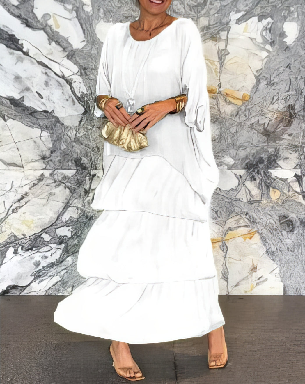 Caroline | Elegante maxi abito, comodo per ogni occasione