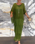 Caroline | Elegante maxi abito, comodo per ogni occasione