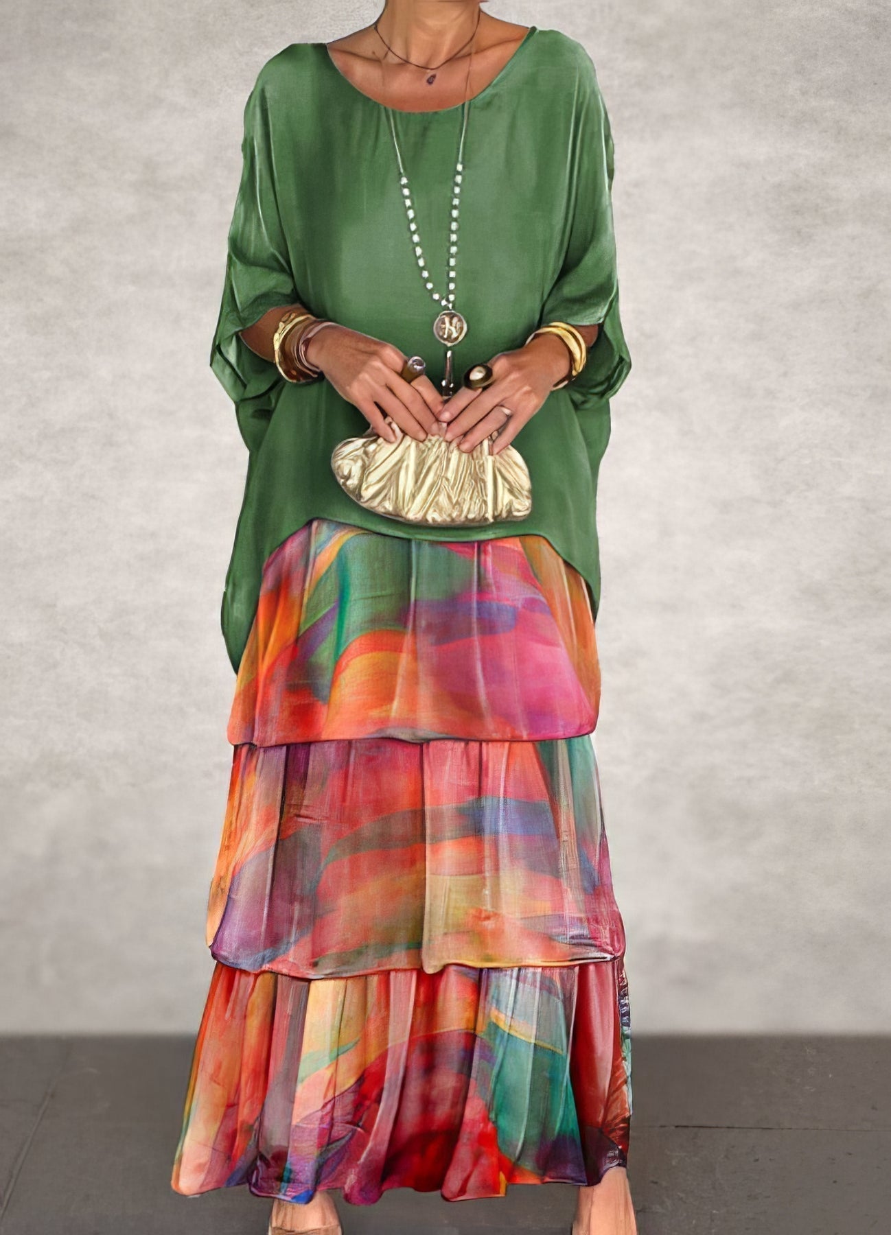 Caroline | Elegante maxi abito, comodo per ogni occasione